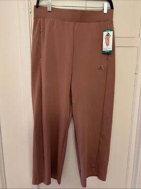 NWT Adidas Rose-Brown Wide Leg Active Pants